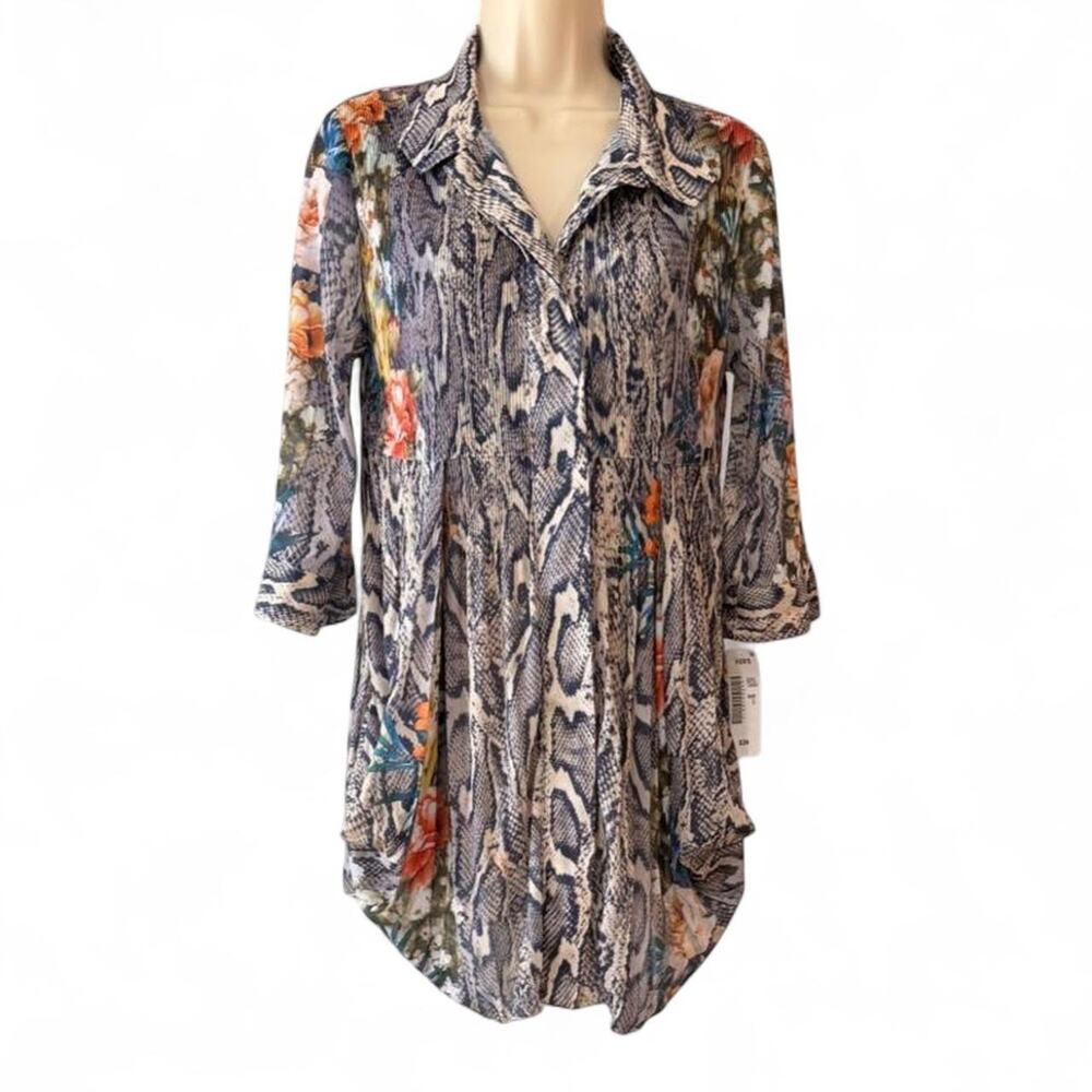 Lindi multicoloured floral and snake